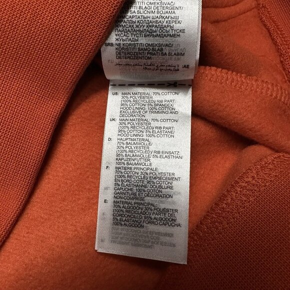 Adidas Essentials Trefoil Hoodie IM4529 Red Men’s Sizes - Picture 6 of 7